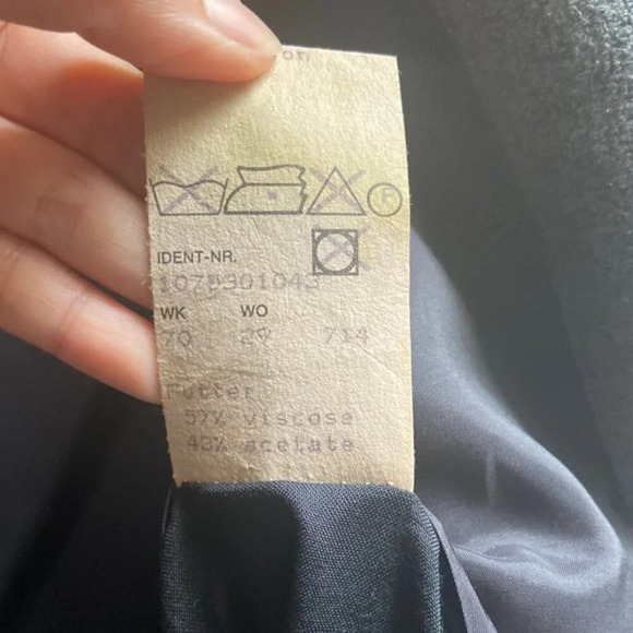 Strellson Soft Collection Virgin Wool Suit Jacket Blazer Textured Grey Sz 50 - Picture 10 of 14